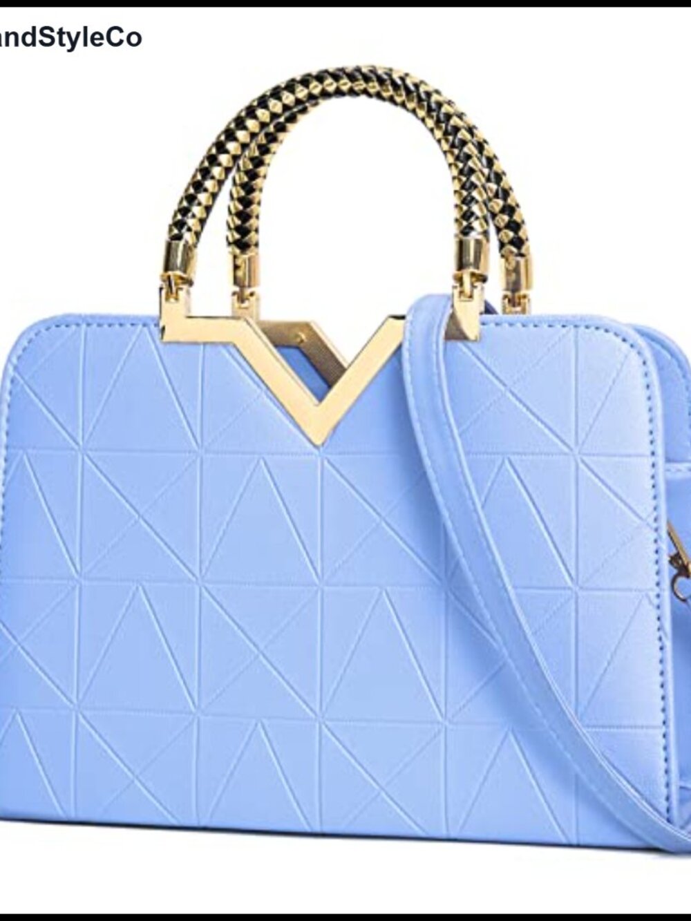 PU Leather Satchel Crossbody Shoulder Bag Removable Strap Women's Purse